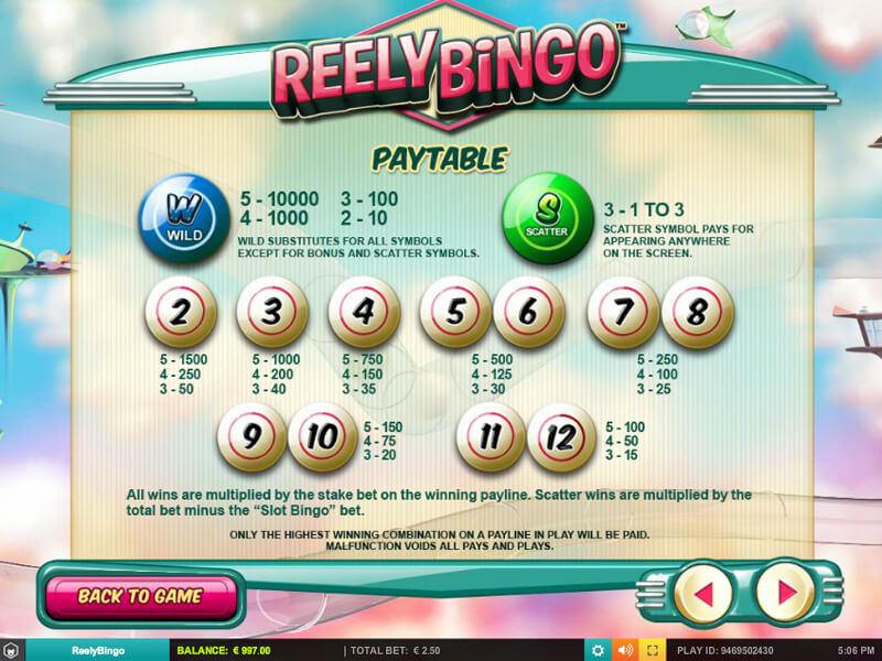 Bingo capture d'écran de jeu 3 petit