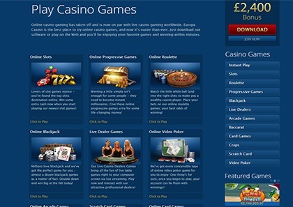 Europa Casino capture d'écran de jeu 2 petit