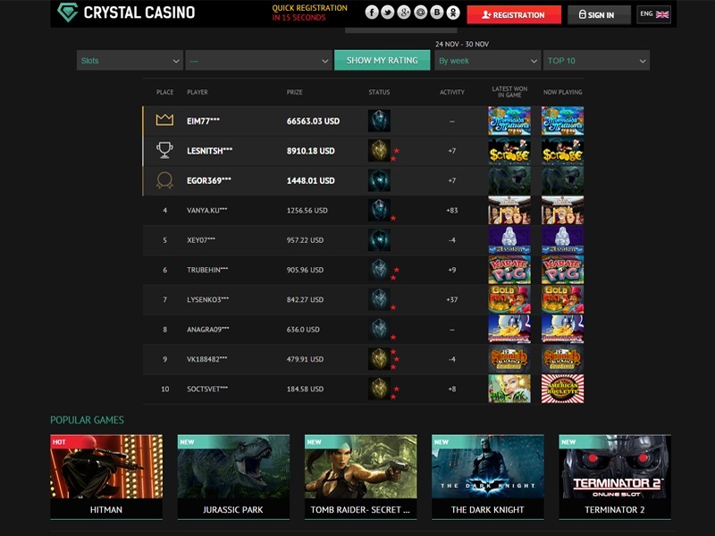 Crystal Casino capture d'écran de jeu 4 petit