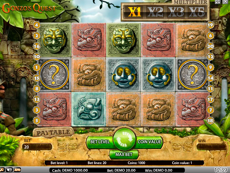 Gonzo's Quest capture d'écran de jeu 1 petit