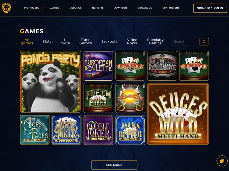 Golden Lion de casino en ligne capture d'écran de jeu 1 petit