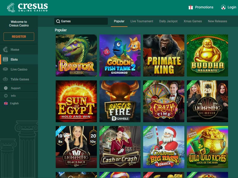 Cresus de casino en ligne capture d'écran de jeu 2 petit
