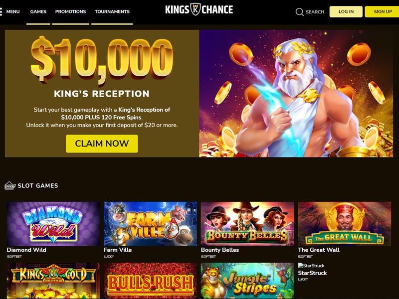 Kings Chance de casino en ligne capture d'écran de jeu 2 petit