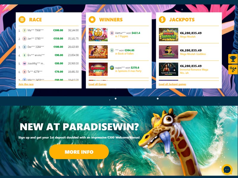 Win Paradise de casino en ligne capture d'écran de jeu 3 petit