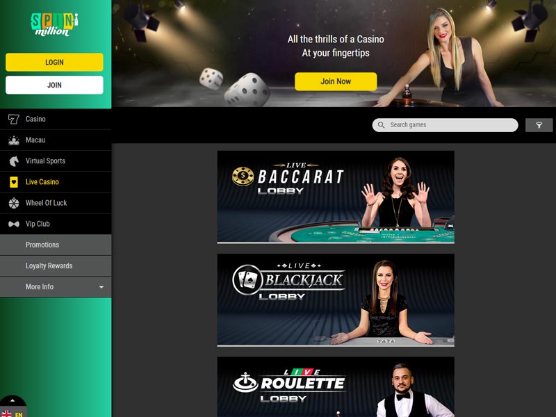 Spin Million de casino en ligne capture d'écran de jeu 3 petit