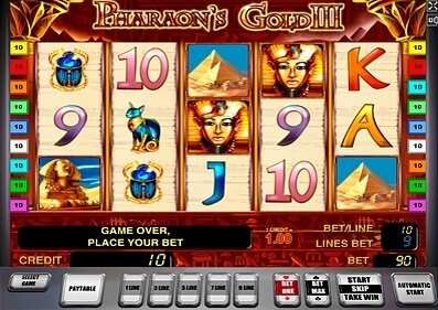 Pharaons Gold III capture d'écran de jeu 1 petit