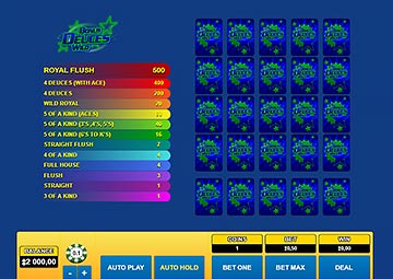 Bonus Deuces Wild 5 Hand capture d'écran de jeu 3 petit