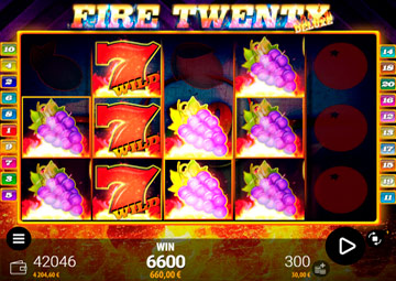 Fire vingt luxe capture d'écran de jeu 3 petit