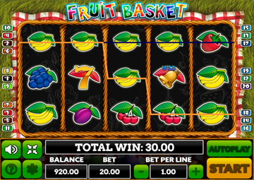 Panier de fruits capture d'écran de jeu 3 petit