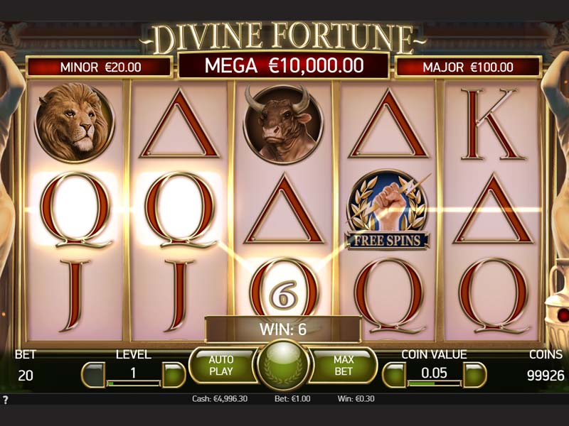 Divine Fortune capture d'écran de jeu 1 petit