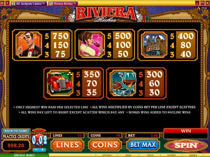 Riviera Riches capture d'écran de jeu 2 petit