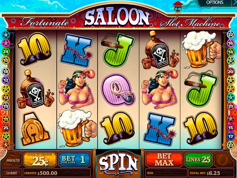 Fortunate Saloon capture d'écran de jeu 1 petit