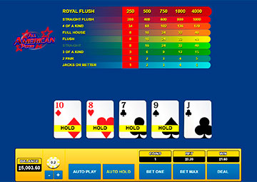 All American Poker 1 main capture d'écran de jeu 2 petit