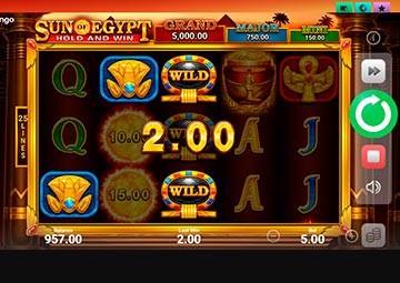 Sun of Egypt Hold and Win capture d'écran de jeu 1 petit