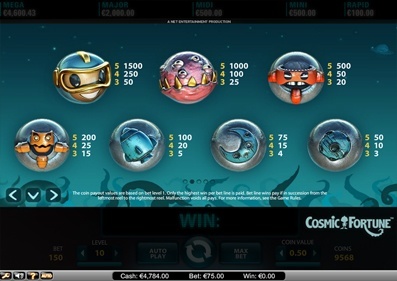 Fortune cosmique capture d'écran de jeu 2 petit