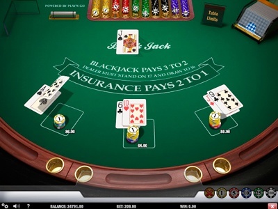 Blackjack Multi-main capture d'écran de jeu 2 petit