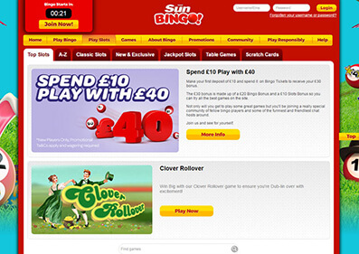 Sun Bingo Casino capture d'écran de jeu 2 petit