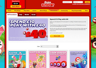 Sun Bingo Casino capture d'écran de jeu 5 petit