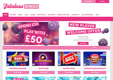 Fabulous Bingo Casino capture d'écran de jeu 1 petit