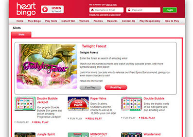 Casino Heart Bingo capture d'écran de jeu 5 petit