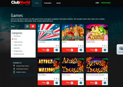 Club World Casino capture d'écran de jeu 2 petit