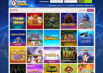 Power Spins Casino capture d'écran de jeu 2 petit