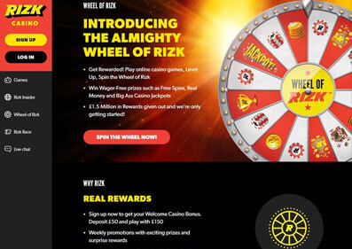 Rizk Casino capture d'écran de jeu 2 petit