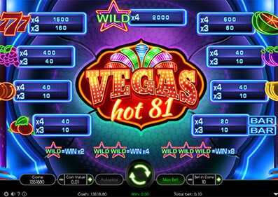 Vegas Hot 81 capture d'écran de jeu 3 petit