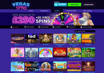 Vegas Spins Casino capture d'écran de jeu 3 petit