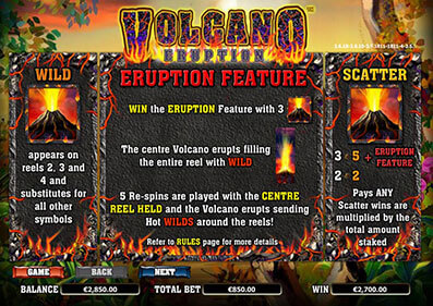 Volcan chaud chaud capture d'écran de jeu 1 petit