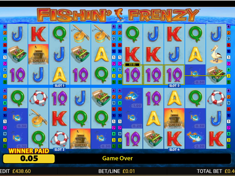 Fishin Frenzy Power 4 Slots capture d'écran de jeu 2 petit