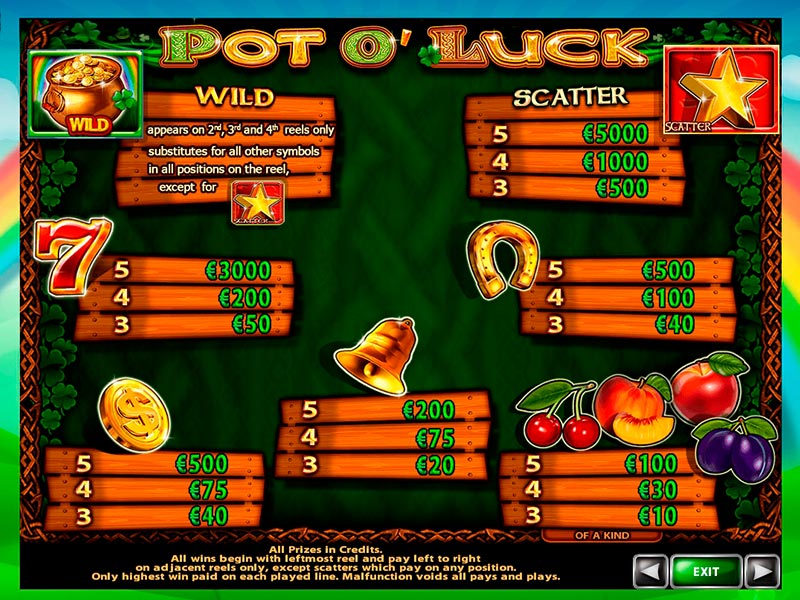 Pot o’ Luck capture d'écran de jeu 1 petit