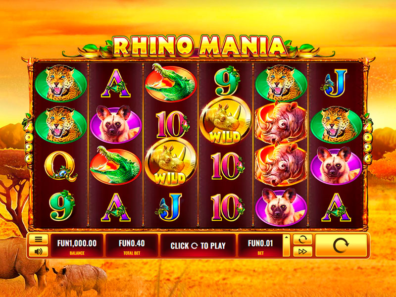 Rhino Mania capture d'écran de jeu 1 petit