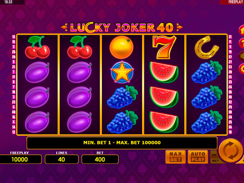 Lucky Joker 40 capture d'écran de jeu 1 petit