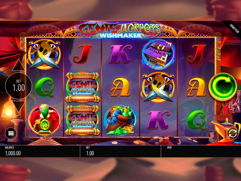 Genie Jackpots Wishmaker capture d'écran de jeu 1 petit