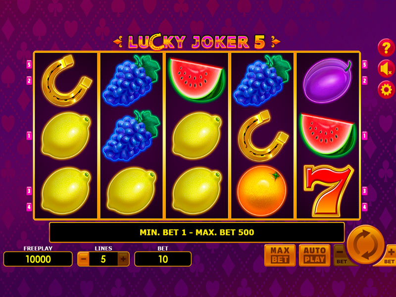 Lucky Joker 5 capture d'écran de jeu 1 petit