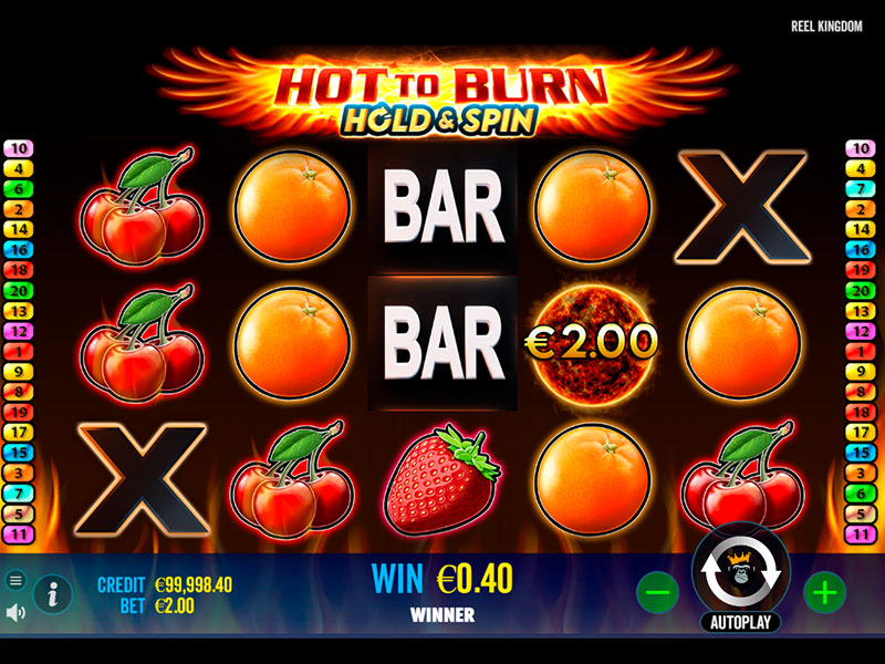 Hot to Burn Hold and Spin capture d'écran de jeu 1 petit