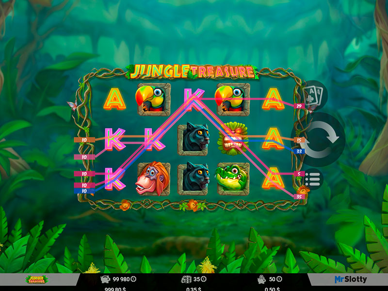 Jungle Treasure (MrSlotty) capture d'écran de jeu 2 petit