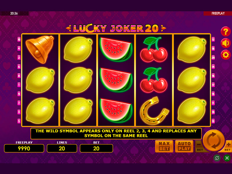 Lucky Joker 20 capture d'écran de jeu 2 petit