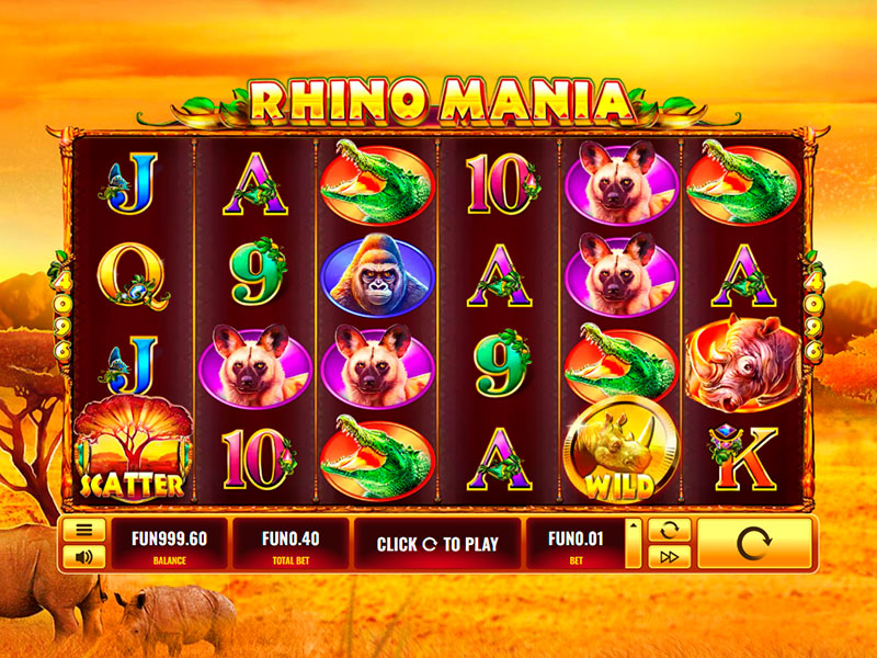 Rhino Mania capture d'écran de jeu 2 petit