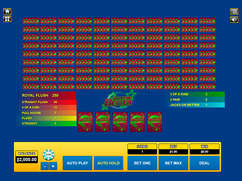 Jacks Or Better 100 Hand capture d'écran de jeu 3 petit