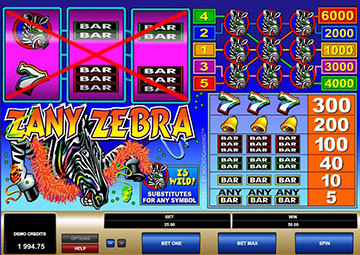 Zany Zebra capture d'écran de jeu 3 petit