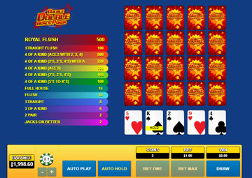 Double bonus poker 5 main capture d'écran de jeu 2 petit