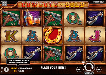 Cowboys Gold capture d'écran de jeu 2 petit