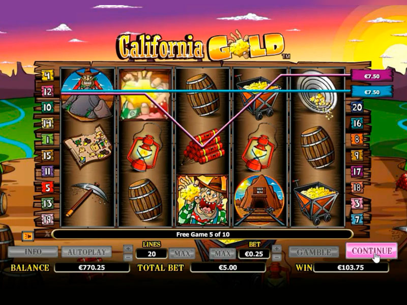 California Gold capture d'écran de jeu 1 petit