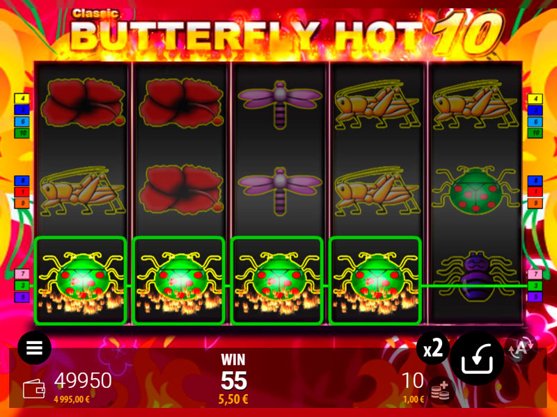 Butterfly Hot 10 capture d'écran de jeu 1 petit