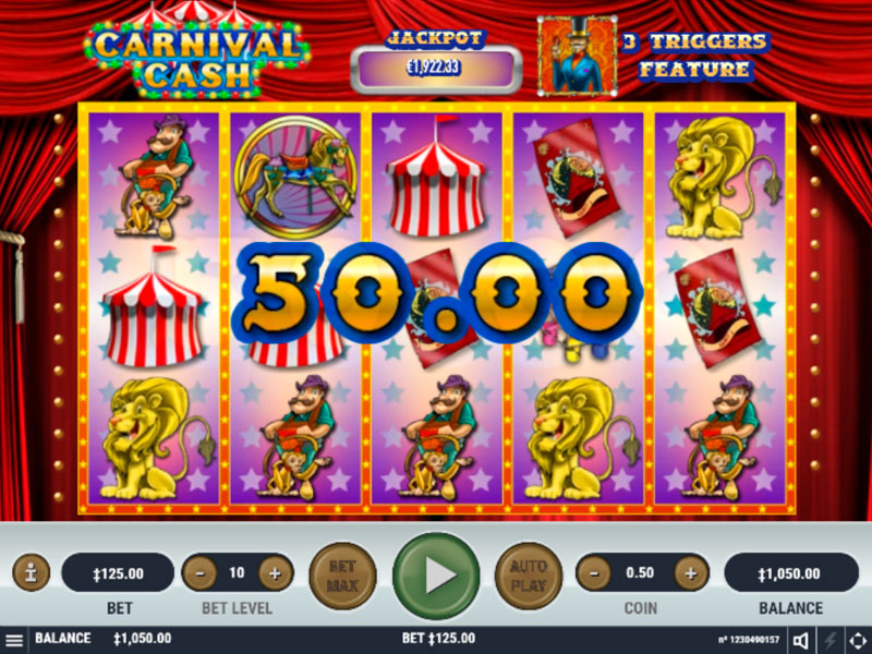 Carnival Cash capture d'écran de jeu 1 petit