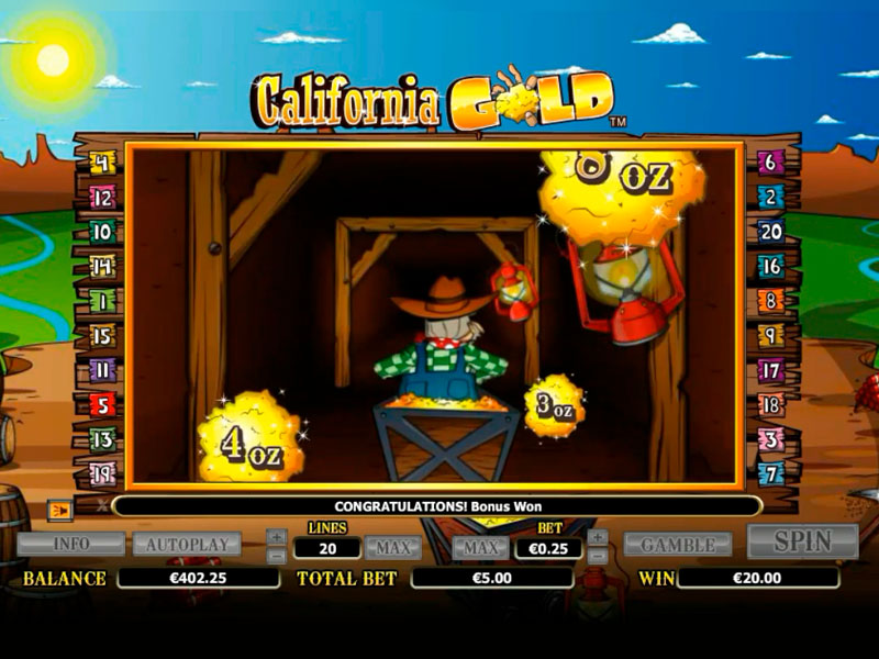 California Gold capture d'écran de jeu 2 petit