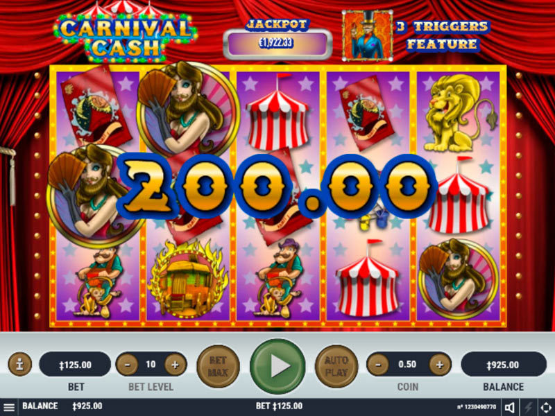 Carnival Cash capture d'écran de jeu 2 petit