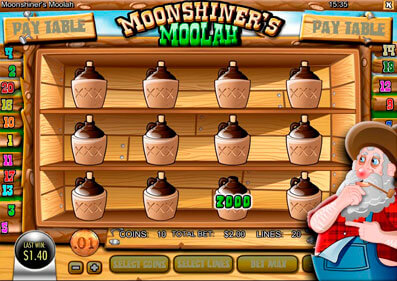 Moolah de Moonshiner capture d'écran de jeu 2 petit